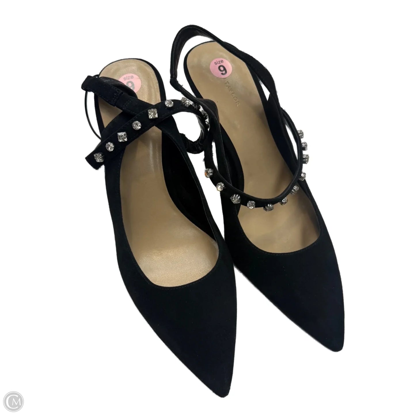 Sandals Heels Stiletto By Ann Taylor In Black, Size: 9