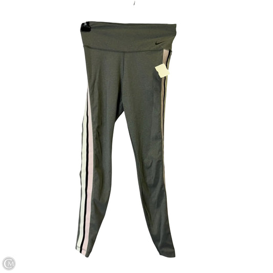 Athletic Leggings By Nike Apparel In Grey, Size: S