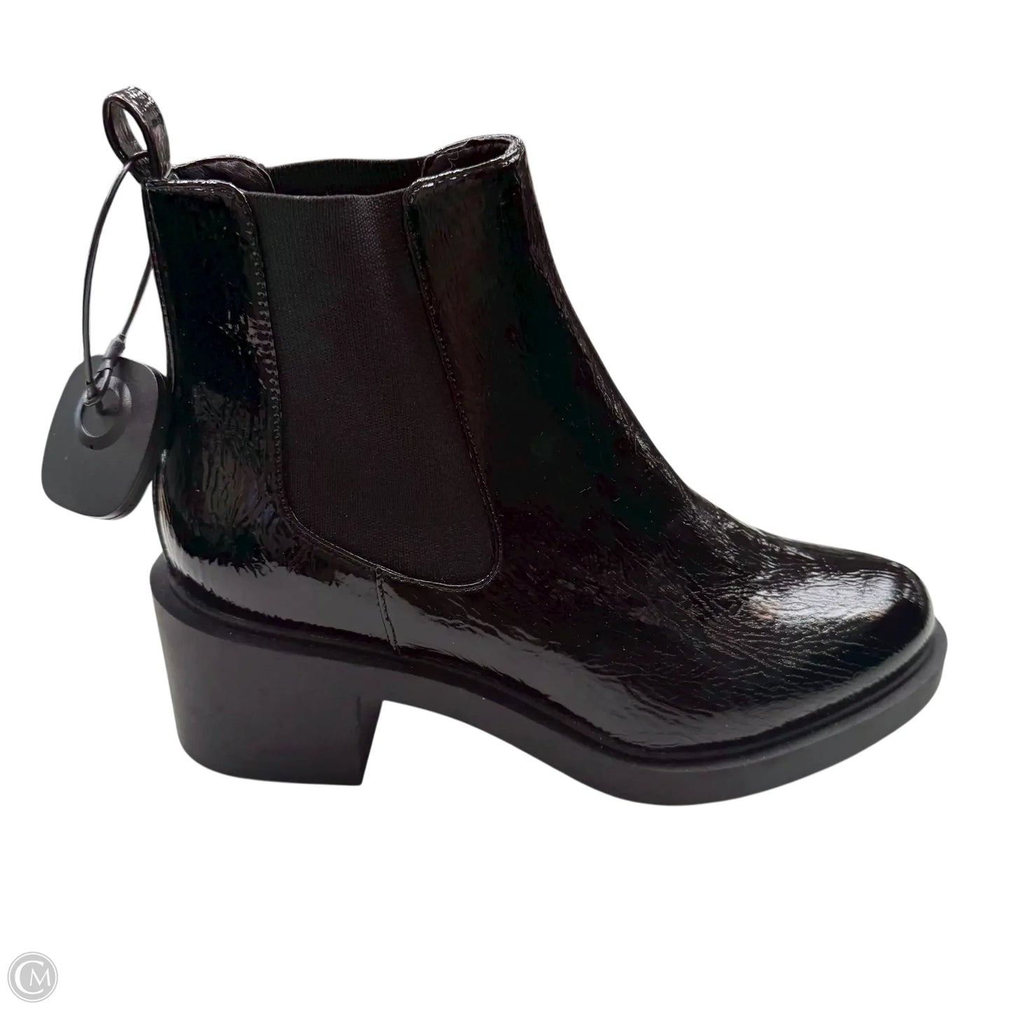 Boots Leather By Clothes Mentor In Black, Size: 9