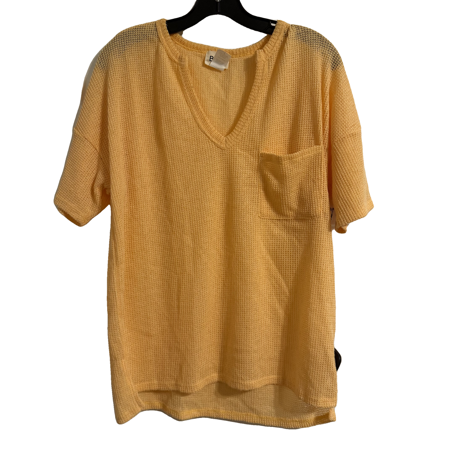 Top Short Sleeve By Bibi In Orange, Size: M