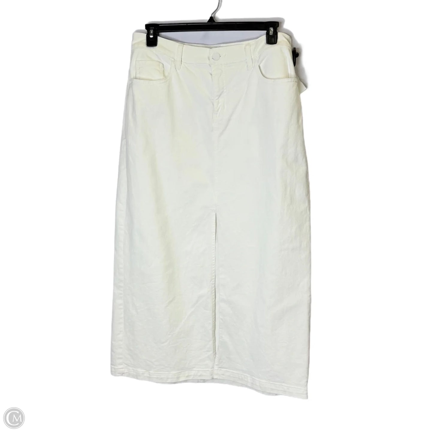 Skirt Maxi By Lane Bryant In White Denim, Size: 14
