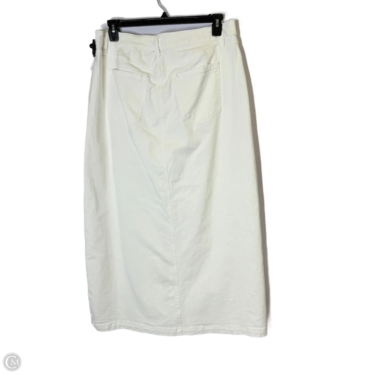 Skirt Maxi By Lane Bryant In White Denim, Size: 14