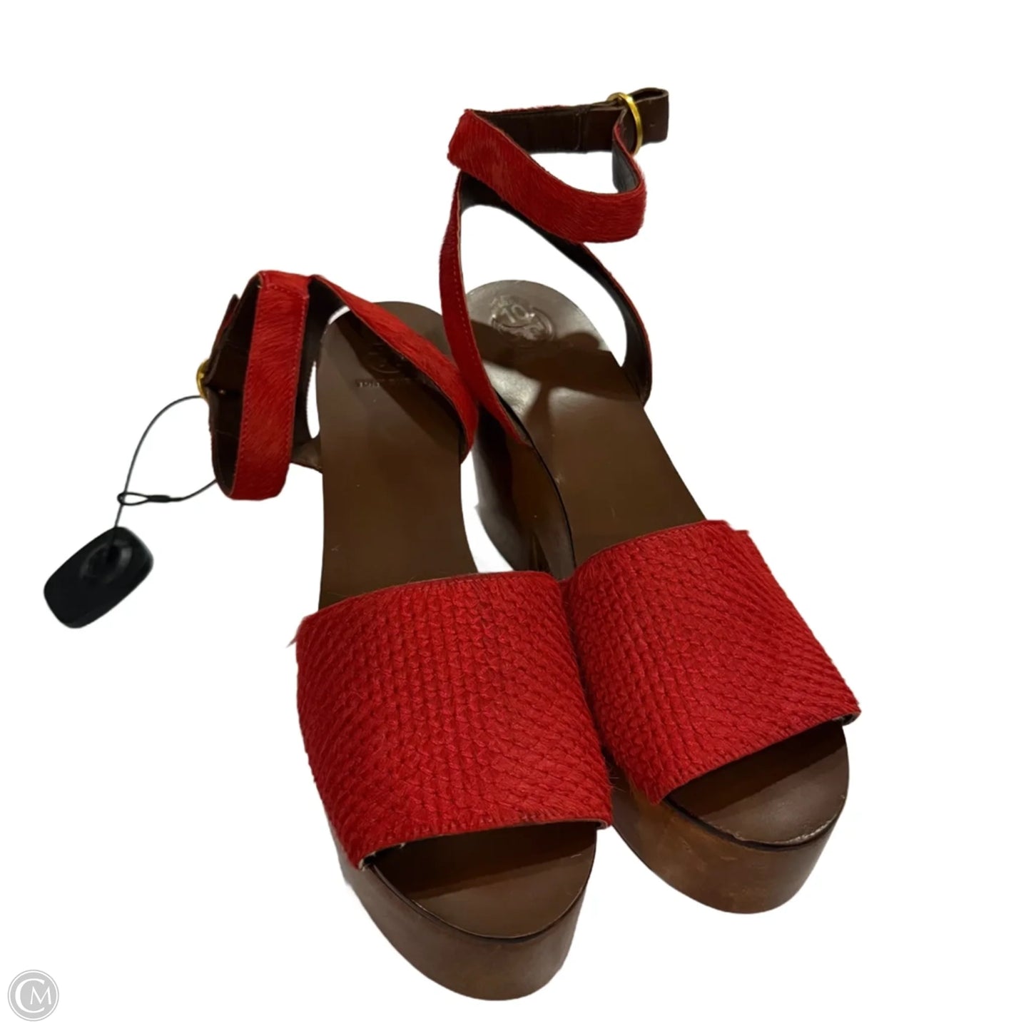 Sandals Heels Platform By Cmb In Red, Size: 10
