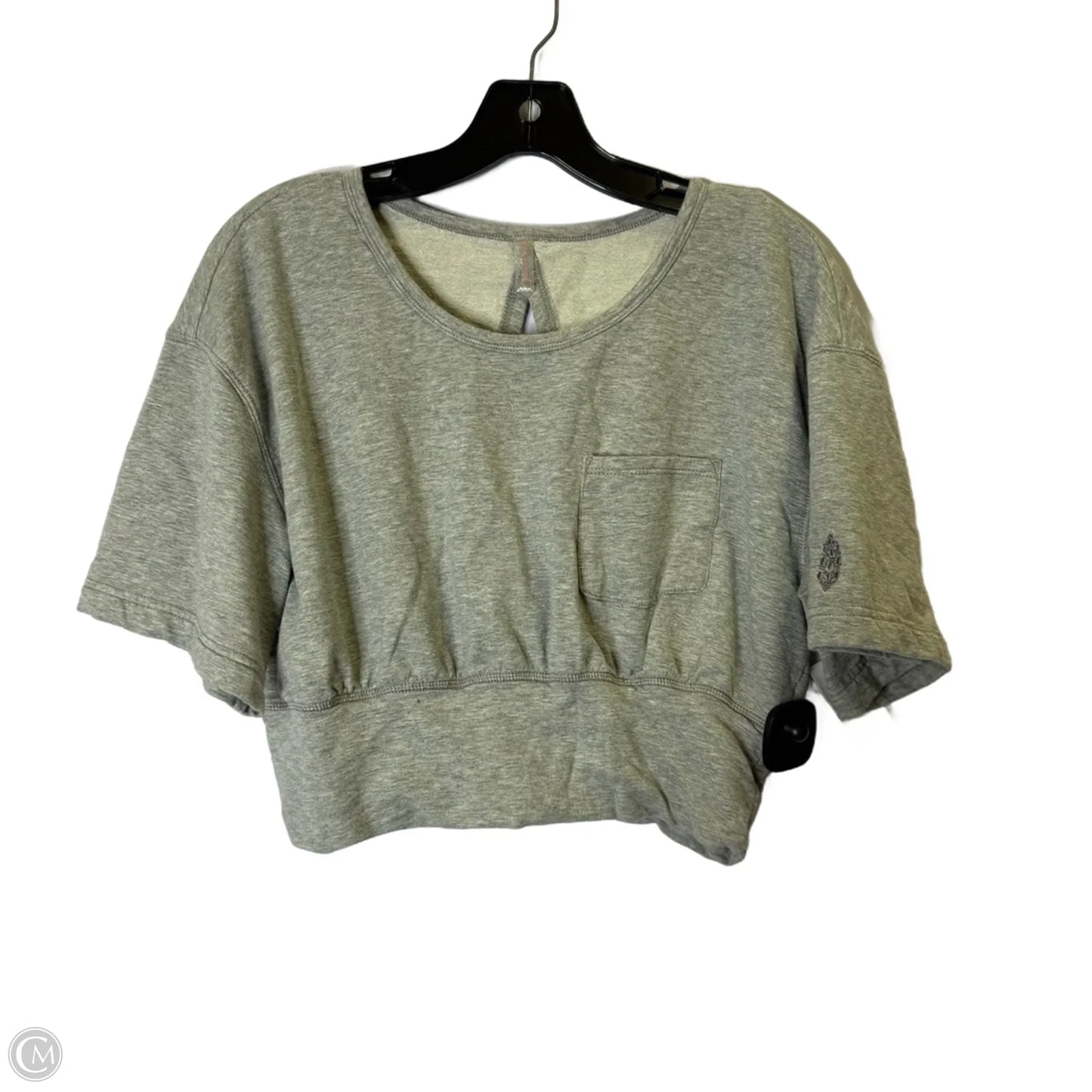 Athletic Top Short Sleeve By Free People In Grey, Size: M