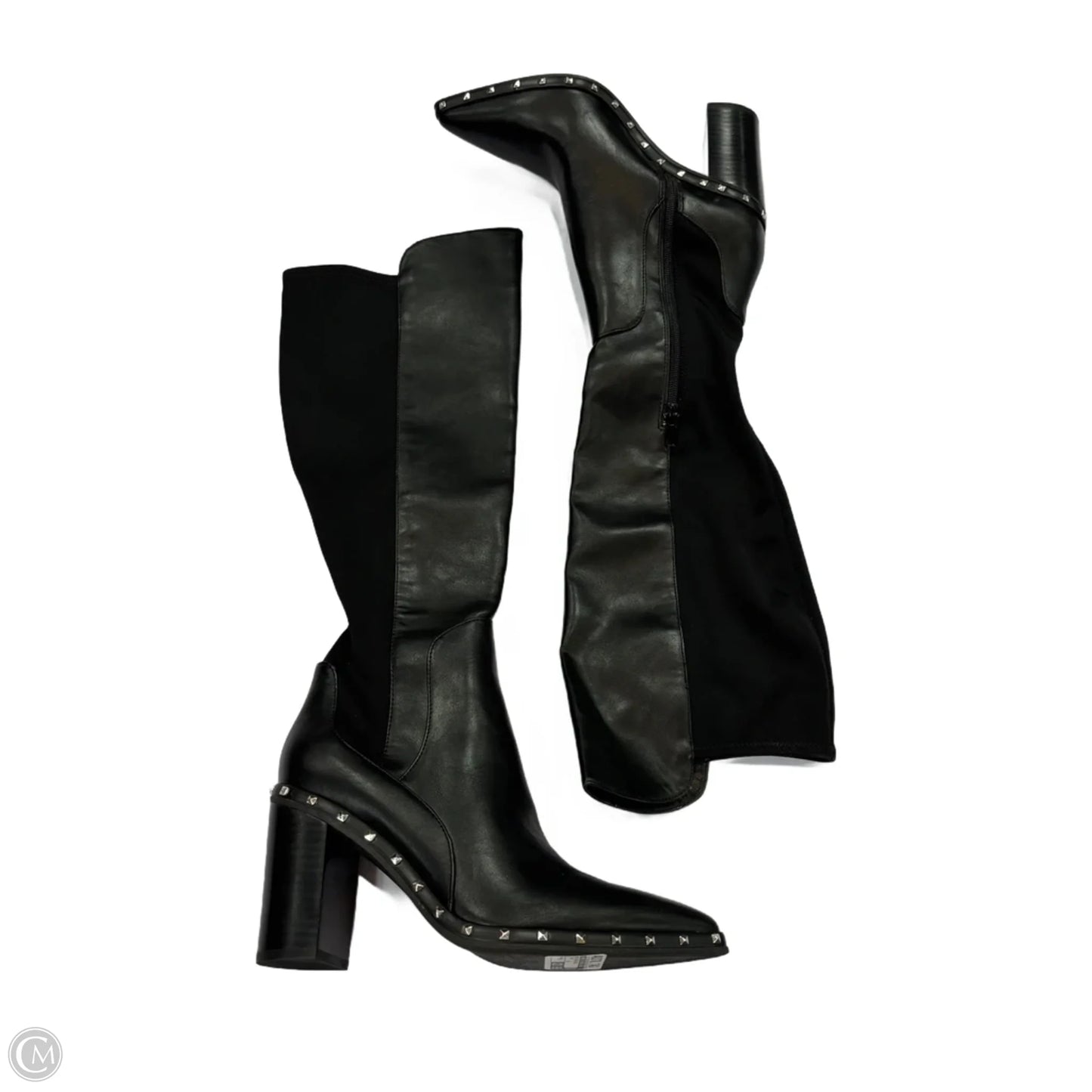 Boots Knee Heels By Charles By Charles David In Black, Size: 8