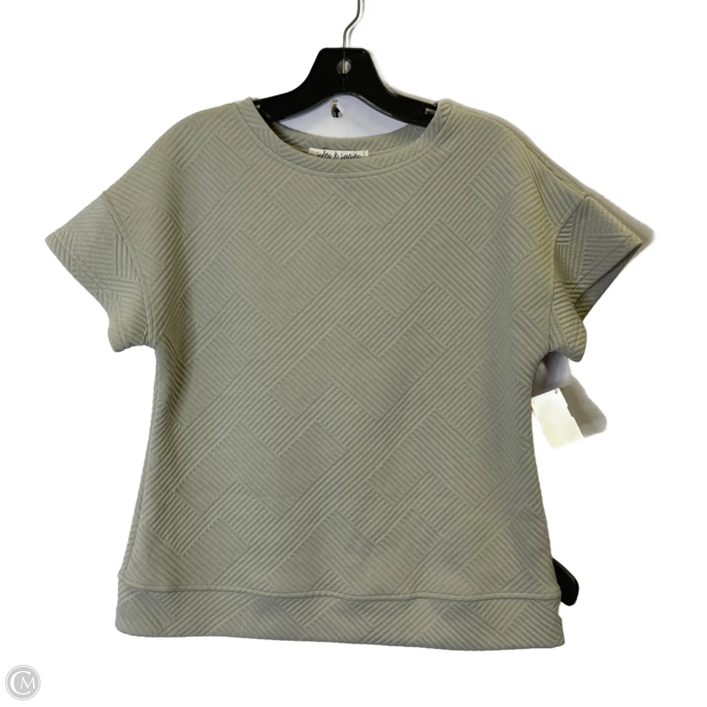 Top Short Sleeve Basic By Clothes Mentor In Grey, Size: S