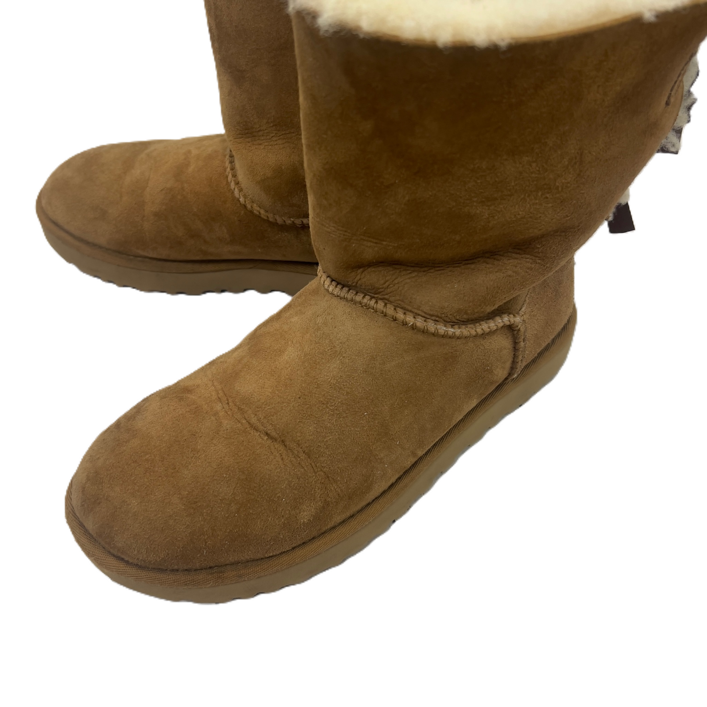 Boots Designer By Ugg In Brown, Size: 8