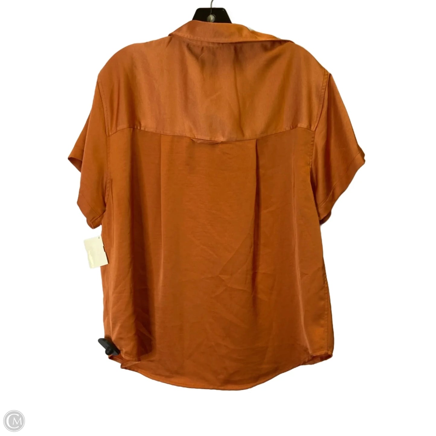 Blouse Short Sleeve By A New Day In Orange, Size: Xs