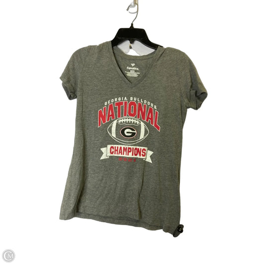 Top Short Sleeve Basic By Fanatics In Grey, Size: S