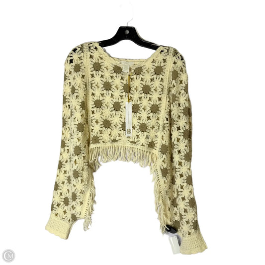 Top Long Sleeve By House Of Harlow In Cream, Size: Osfm
