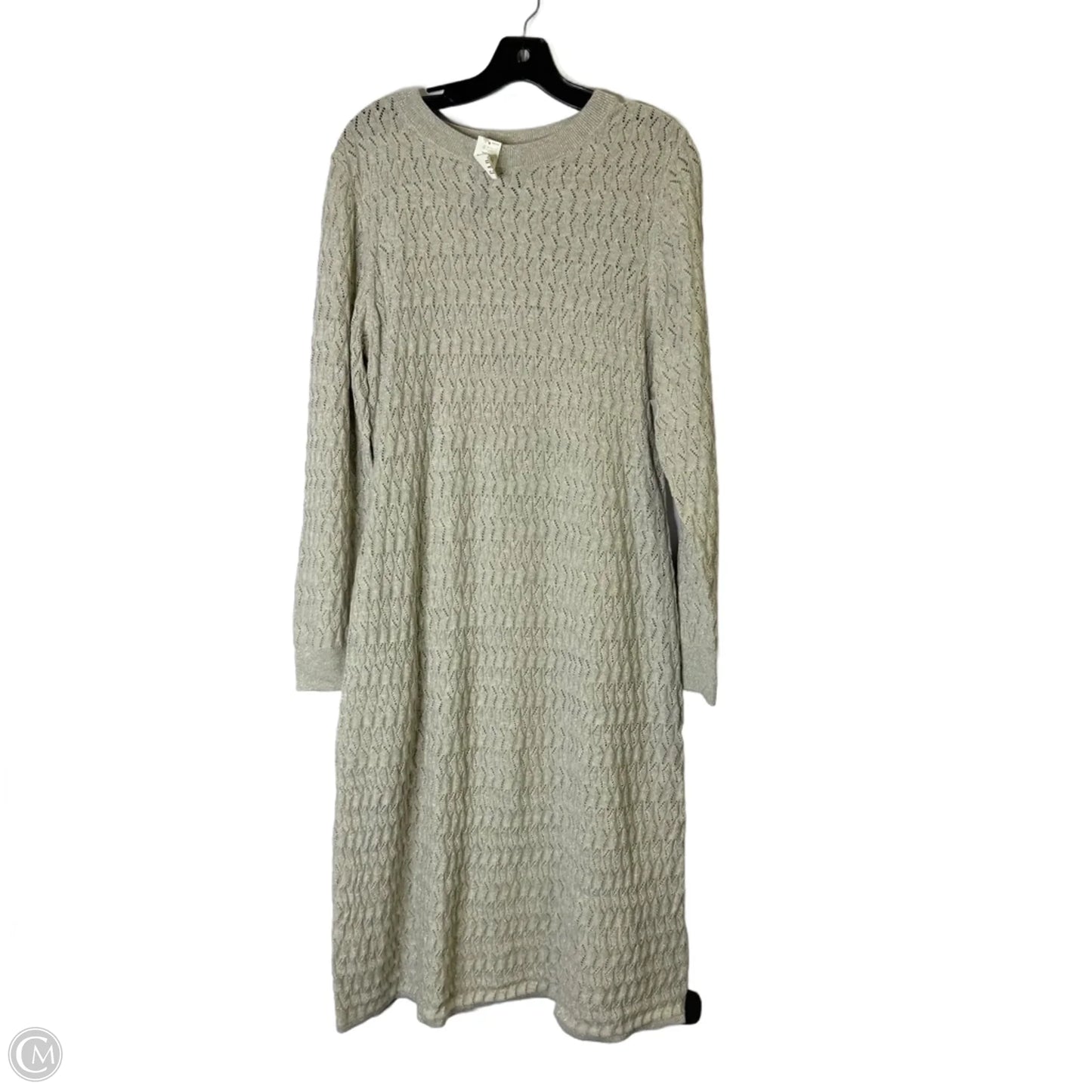Dress Casual Midi By Gap In Grey, Size: L
