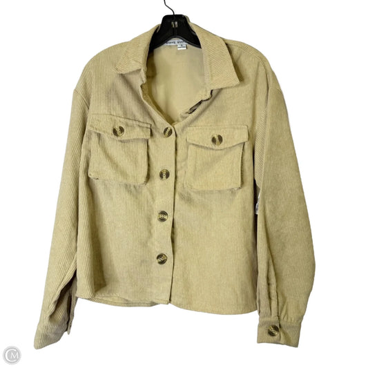Jacket Shirt By Hyfve In Tan, Size: S
