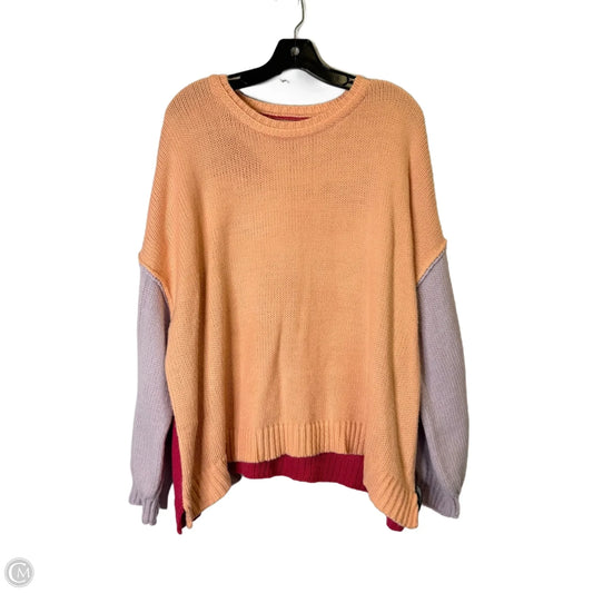 Sweater By Peach Love Cream California In Orange, Size: S