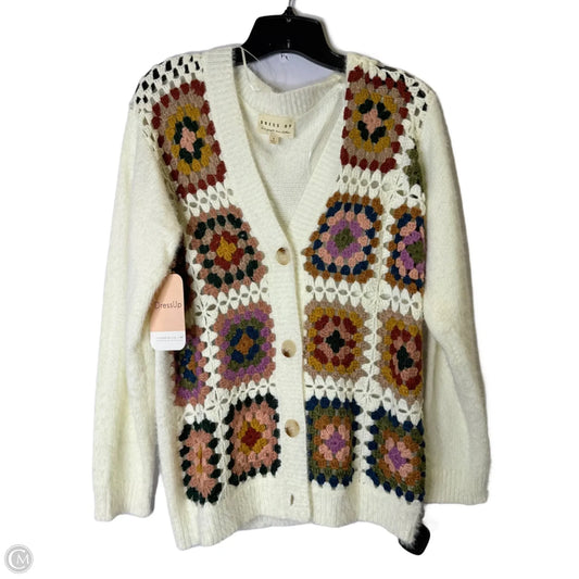 Sweater Cardigan By Dress Up In Cream, Size: S