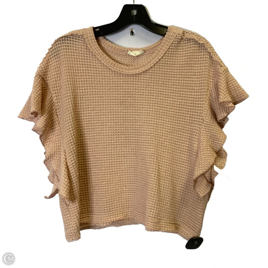 Top Short Sleeve By Altard State In Pink, Size: M
