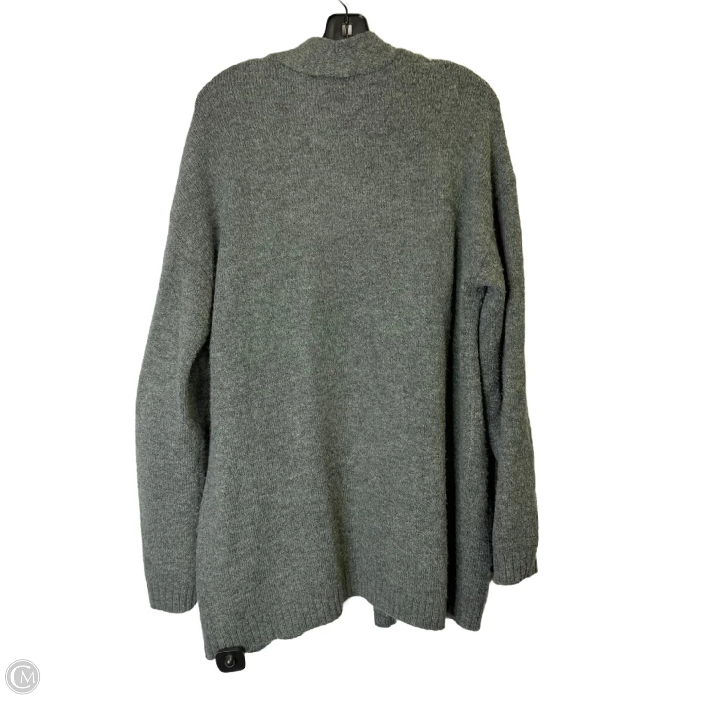Sweater Cardigan By Loft In Grey, Size: M