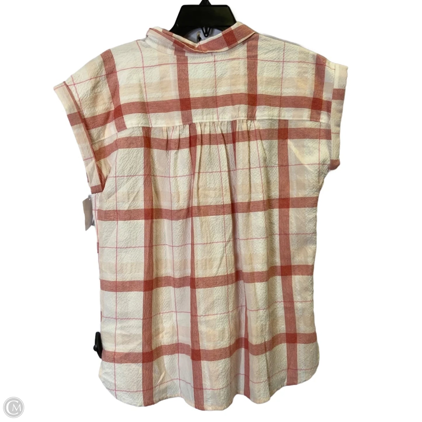 Top Short Sleeve By Loft In Red, Size: M