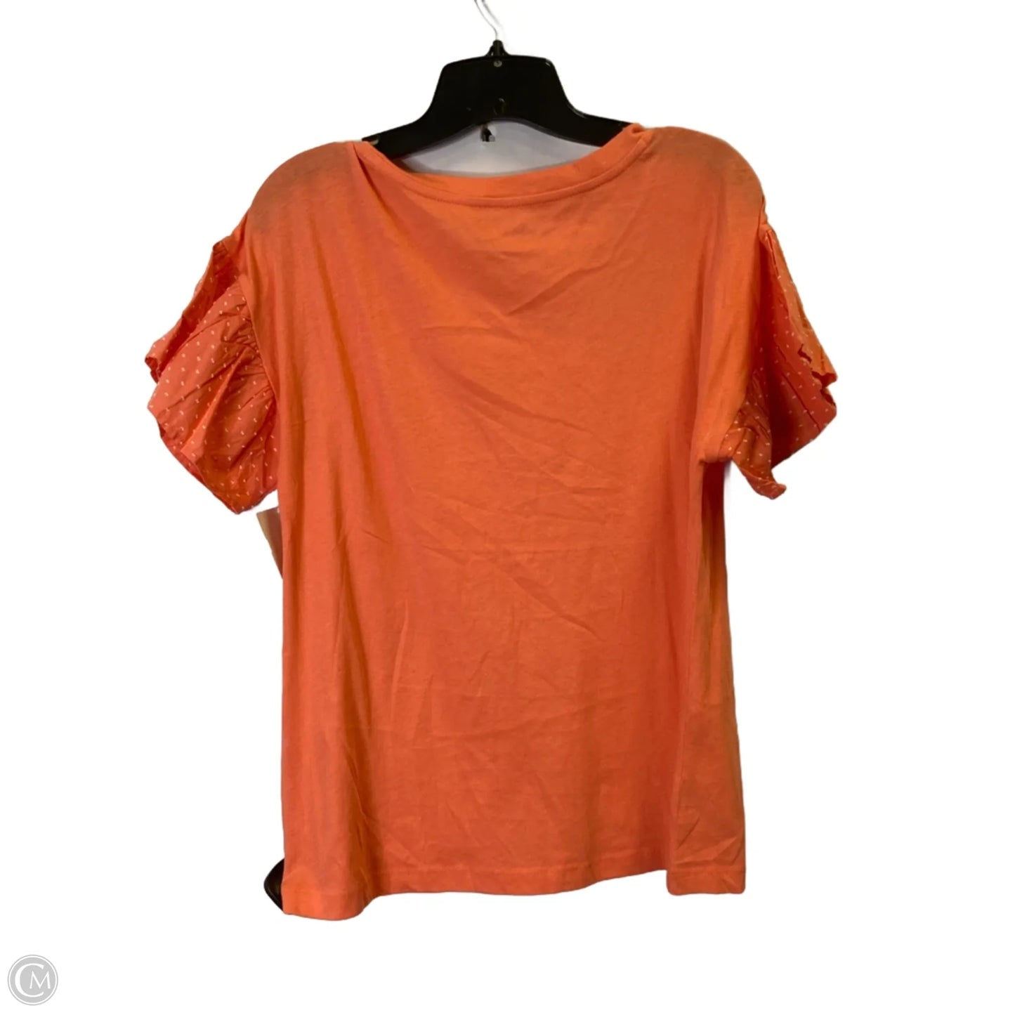 Top Short Sleeve By Loft In Orange, Size: M
