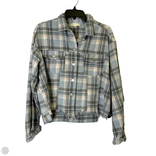 Jacket Shirt By Altard State In Blue, Size: S