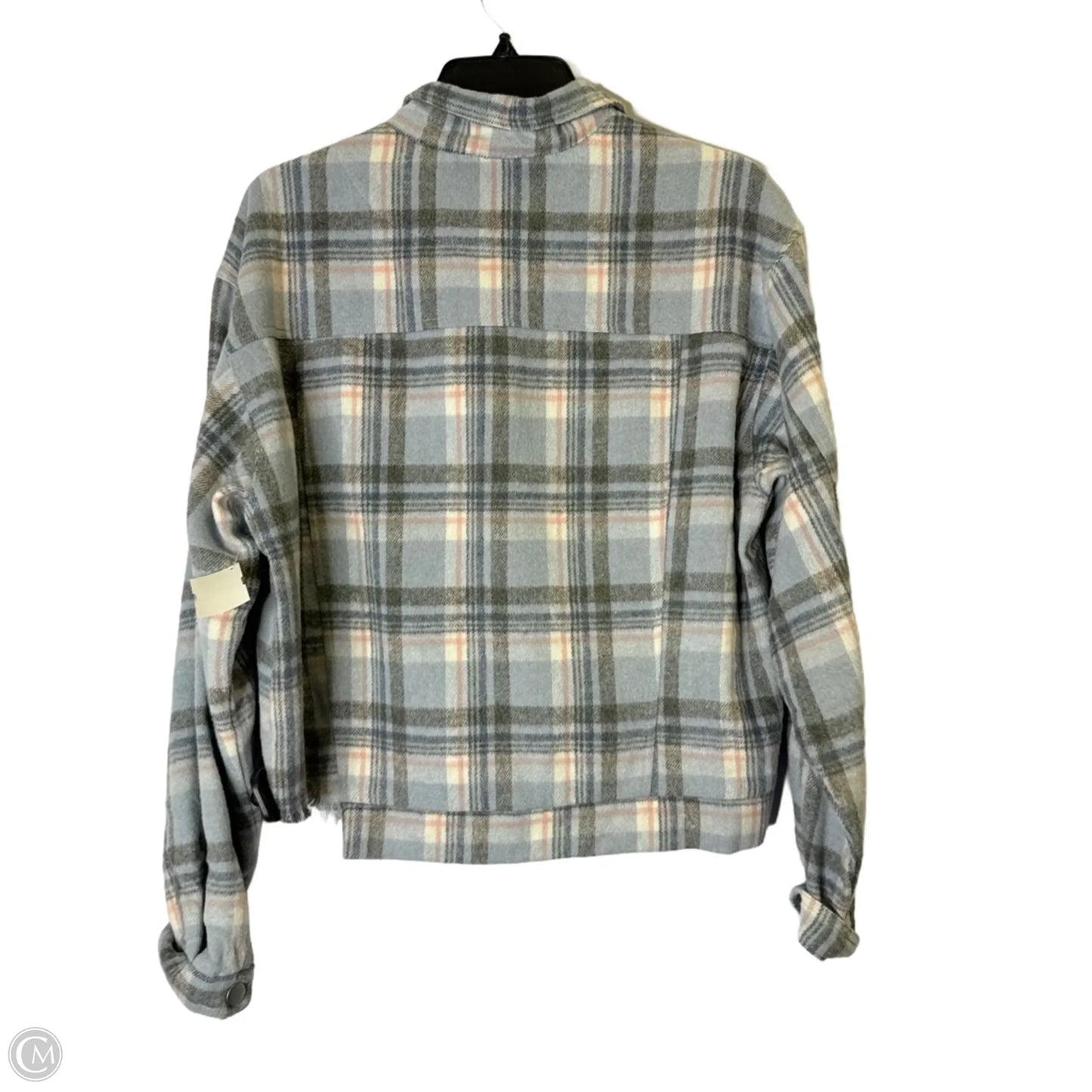 Jacket Shirt By Altard State In Blue, Size: S