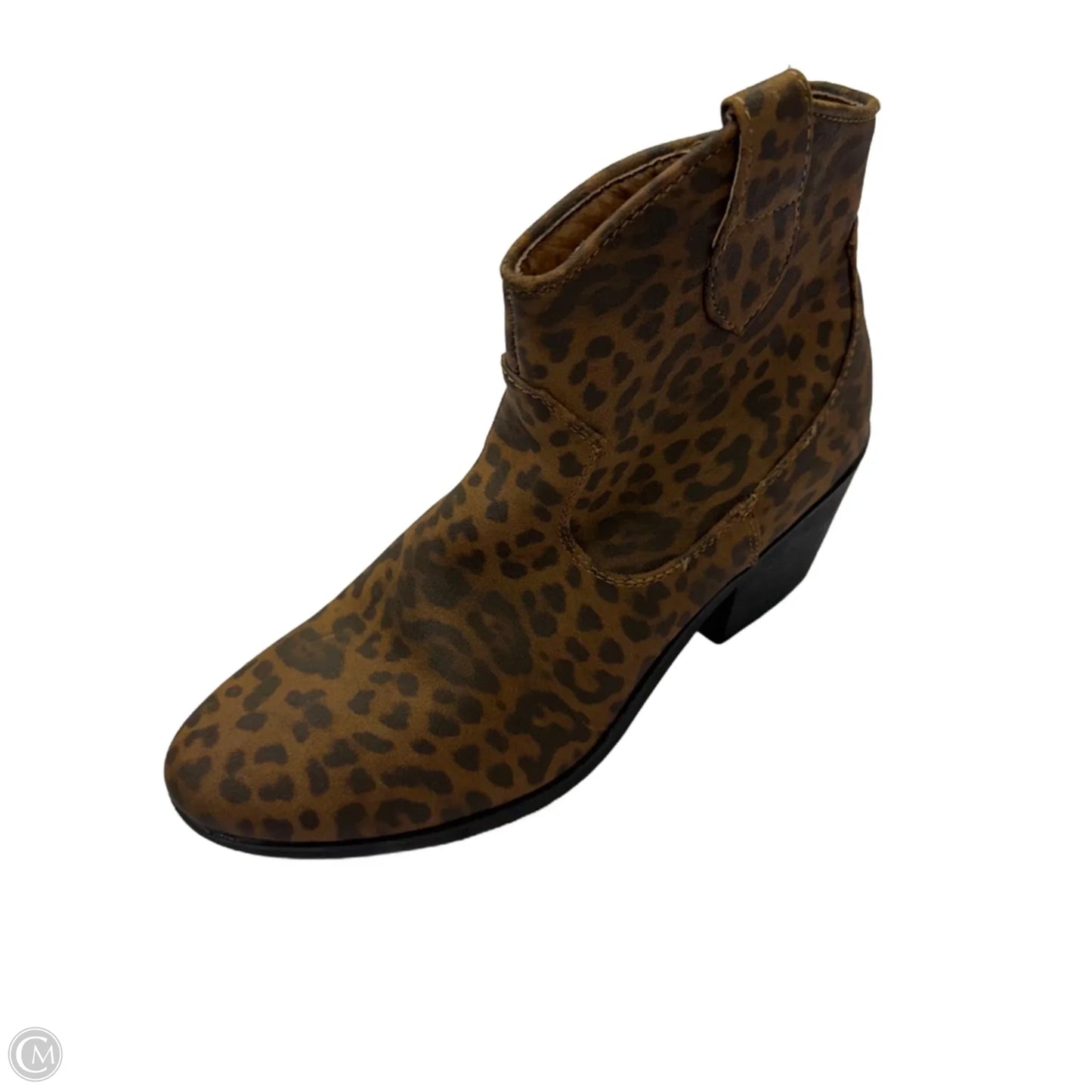 Boots Ankle Heels By True Craft In Animal Print, Size: 7.5
