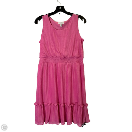 Dress Casual Short By Nina Leonard In Pink, Size: S