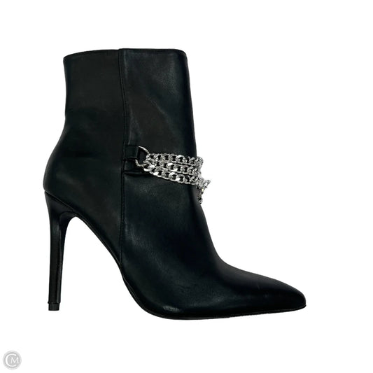 Boots Ankle Heels By Forever 21 In Black, Size: 9