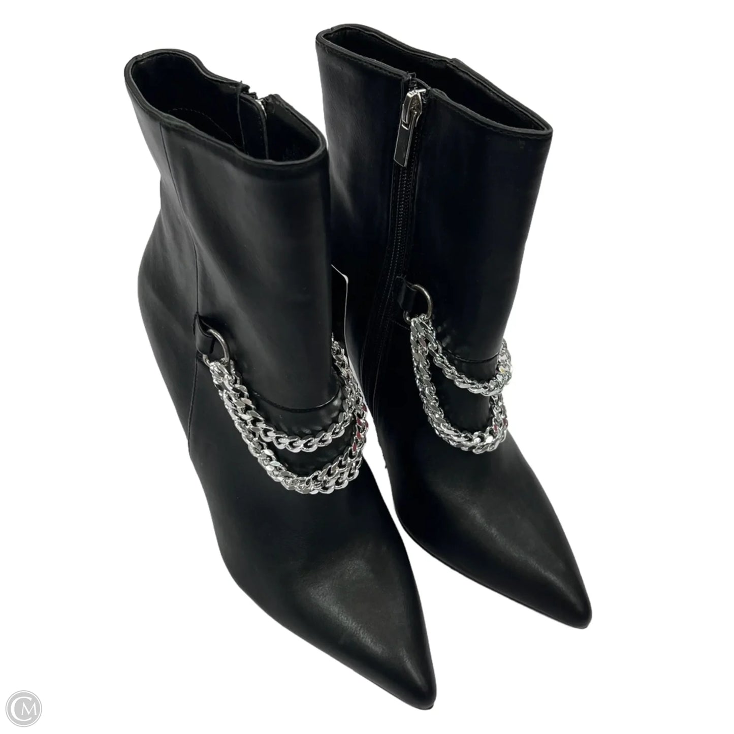 Boots Ankle Heels By Forever 21 In Black, Size: 9