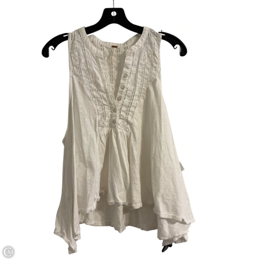 Top Sleeveless By Free People In White, Size: S