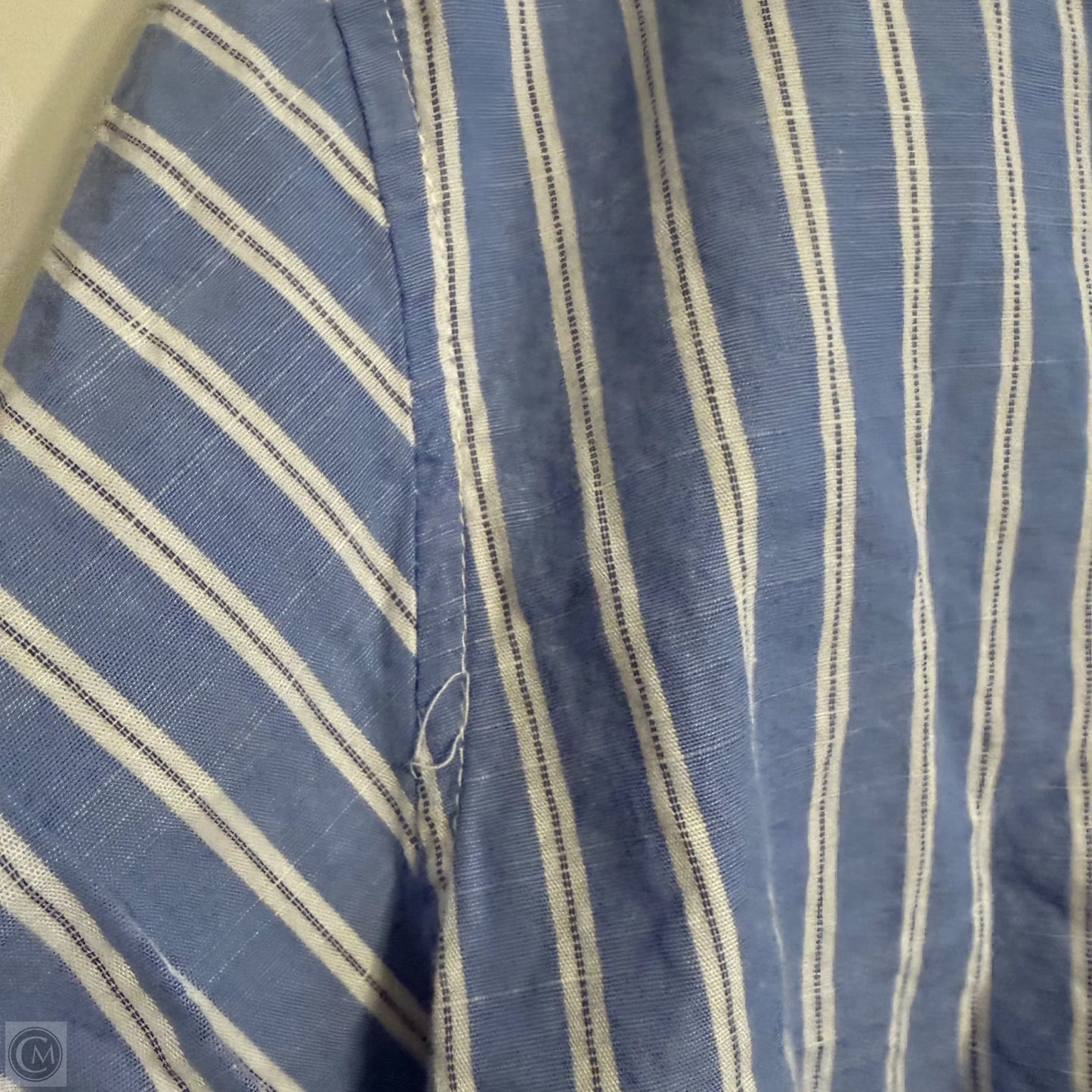 Top Short Sleeve By Iris In Blue, Size: M