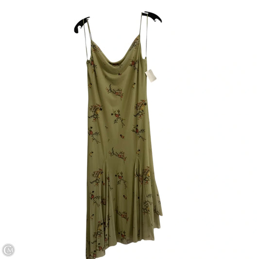 Dress Casual Midi By Zara In Green, Size: M