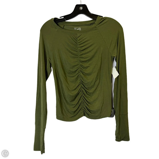 Athletic Top Long Sleeve Crewneck By Offline By Aerie In Green, Size: M