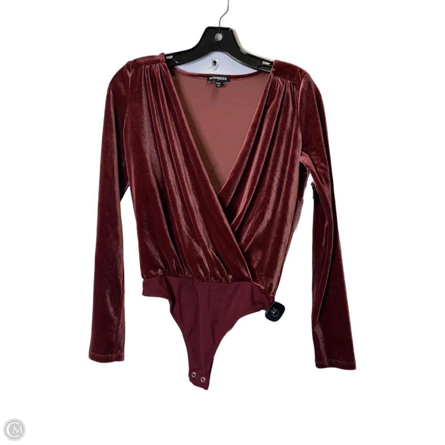 Bodysuit By Express In Red, Size: Xs