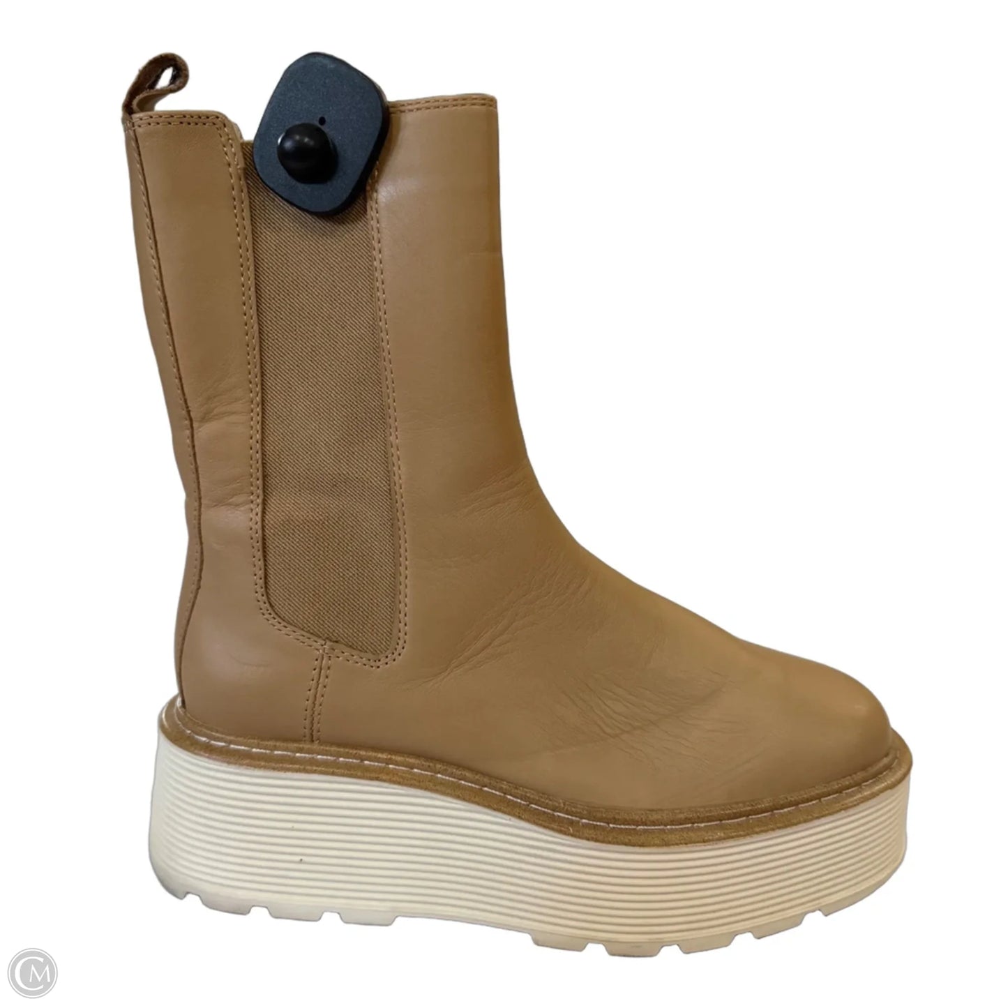 Boots Mid-calf Flats By H&m In Tan, Size: 7