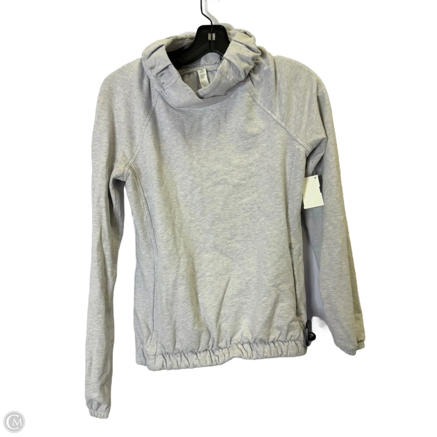 Athletic Sweatshirt Collar By Lululemon In Grey, Size: 2
