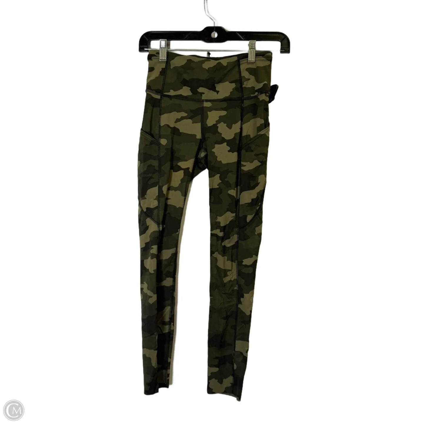 Athletic Leggings By Lululemon In Camouflage Print, Size: 4