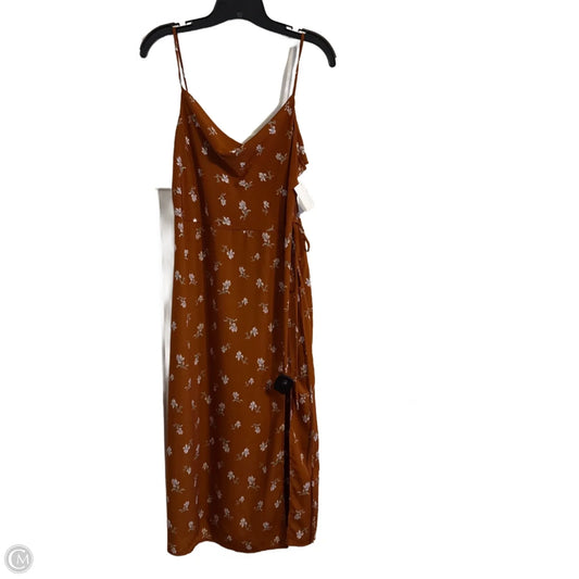 Dress Casual Midi By Clothes Mentor In Orange, Size: S