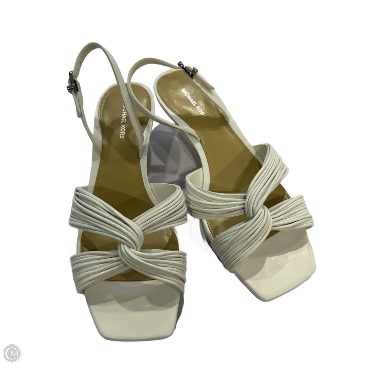 Shoes Heels Kitten By Cmc In White, Size: 7.5