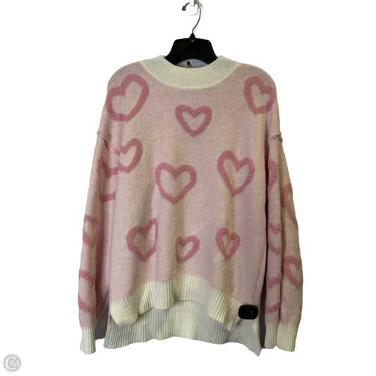 Sweater By Clothes Mentor In Pink, Size: L