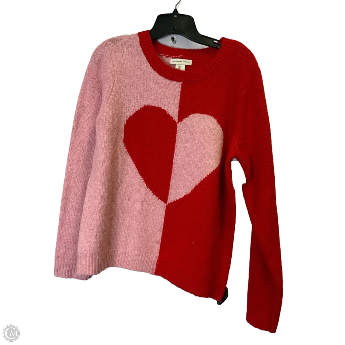 Sweater By Cupcakes And Cashmere In Pink & Red, Size: L