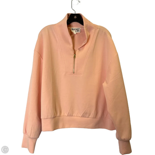 Sweatshirt Collar By Bucketlist In Pink, Size: L