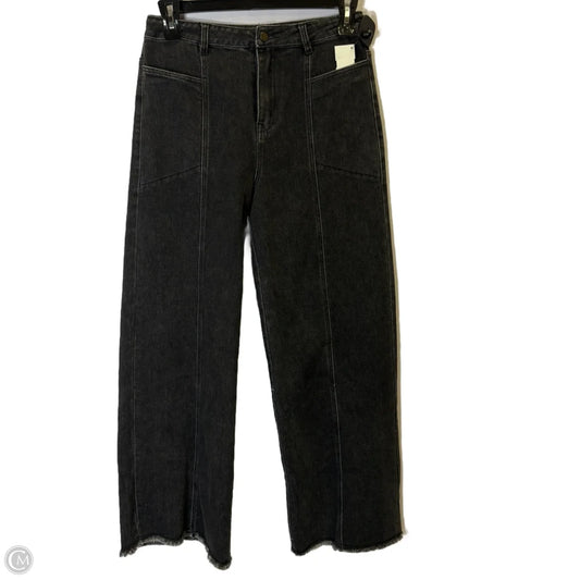 Jeans Straight By Entro In Black Denim, Size: M