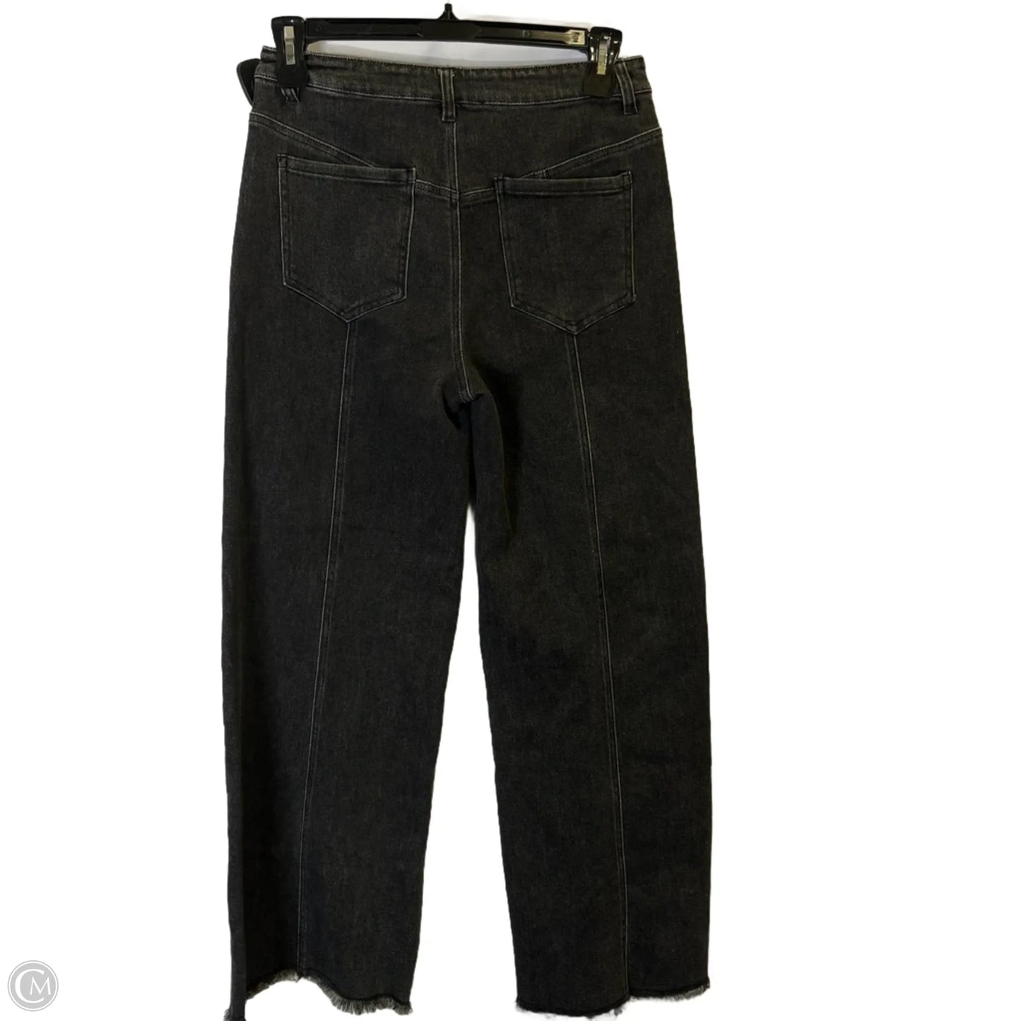 Jeans Straight By Entro In Black Denim, Size: M