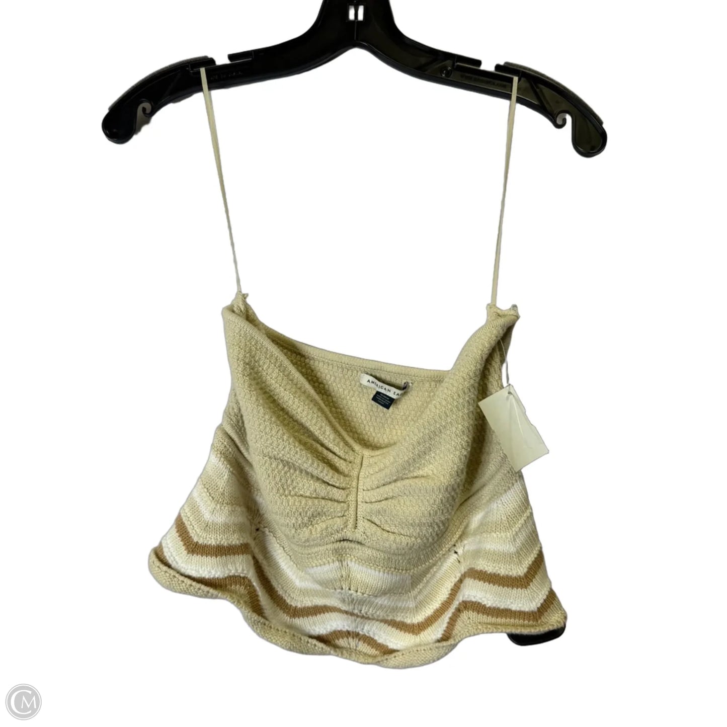 Top Sleeveless By American Eagle In Cream, Size: M