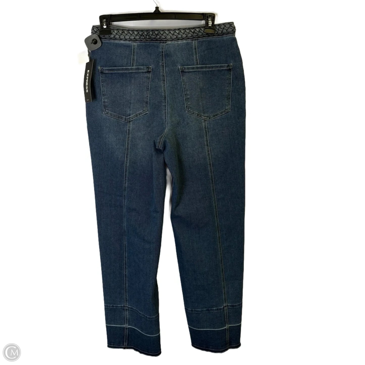 Jeans Wide Leg By Express In Blue Denim, Size: 12