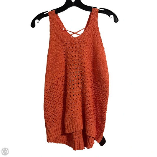 Top Sleeveless By Buffalo David Bitton In Orange, Size: L