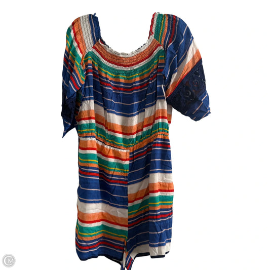 Romper By Clothes Mentor In Striped Pattern, Size: Xl