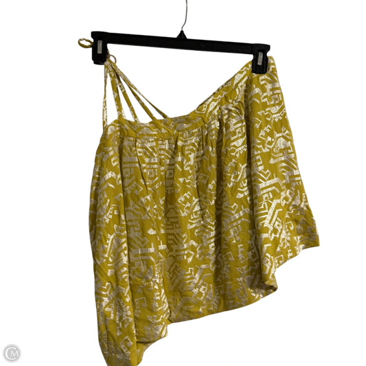 Top Sleeveless By Floreat In Yellow, Size: Xl