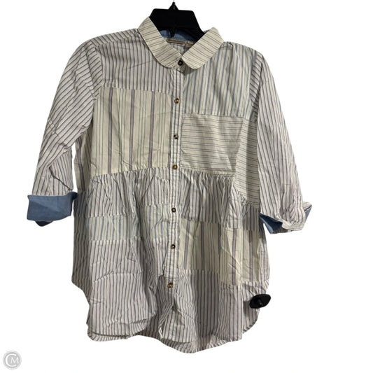 Top Long Sleeve By Holding Horses In White, Size: Xsp