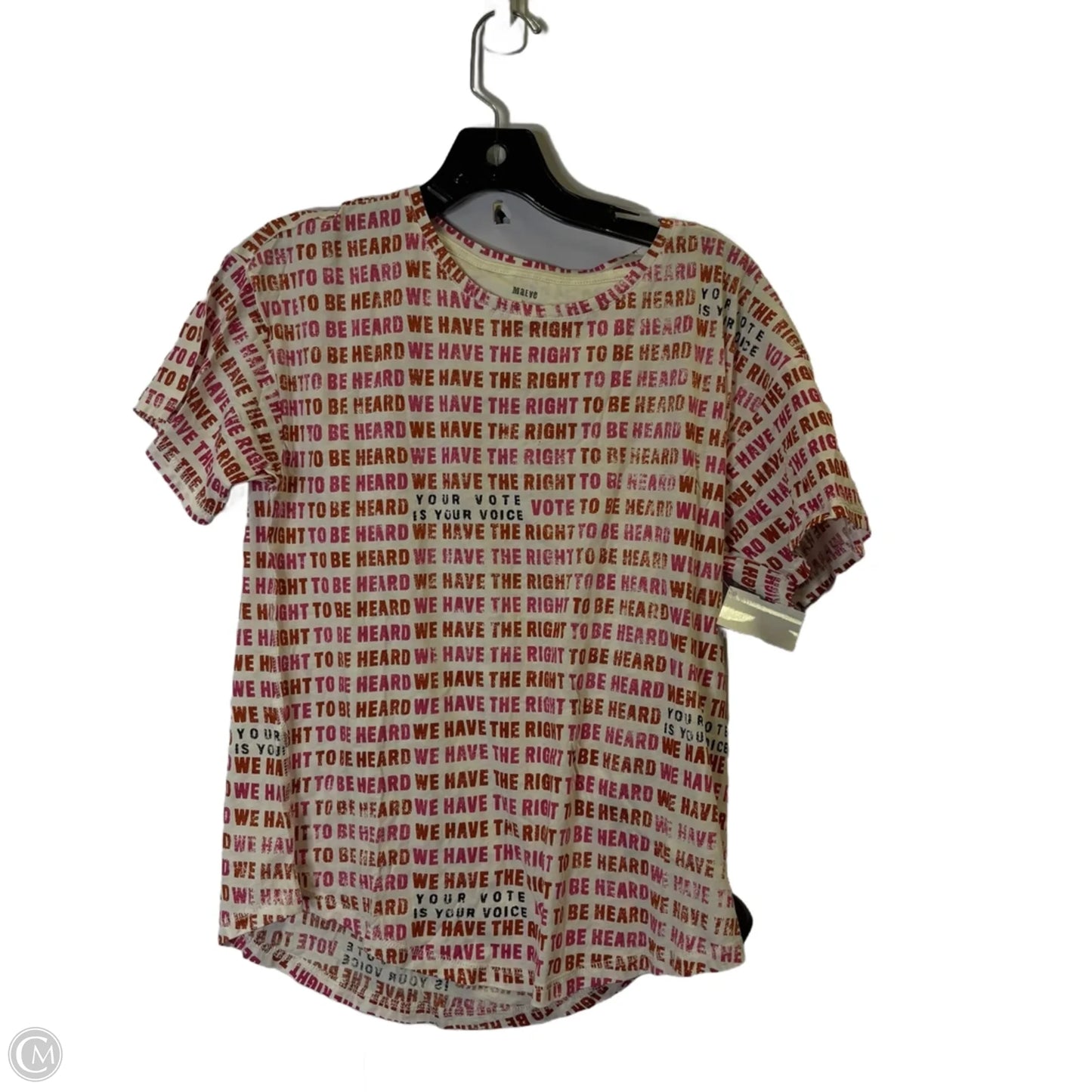 Top Short Sleeve Basic By Maeve In Pink, Size: S